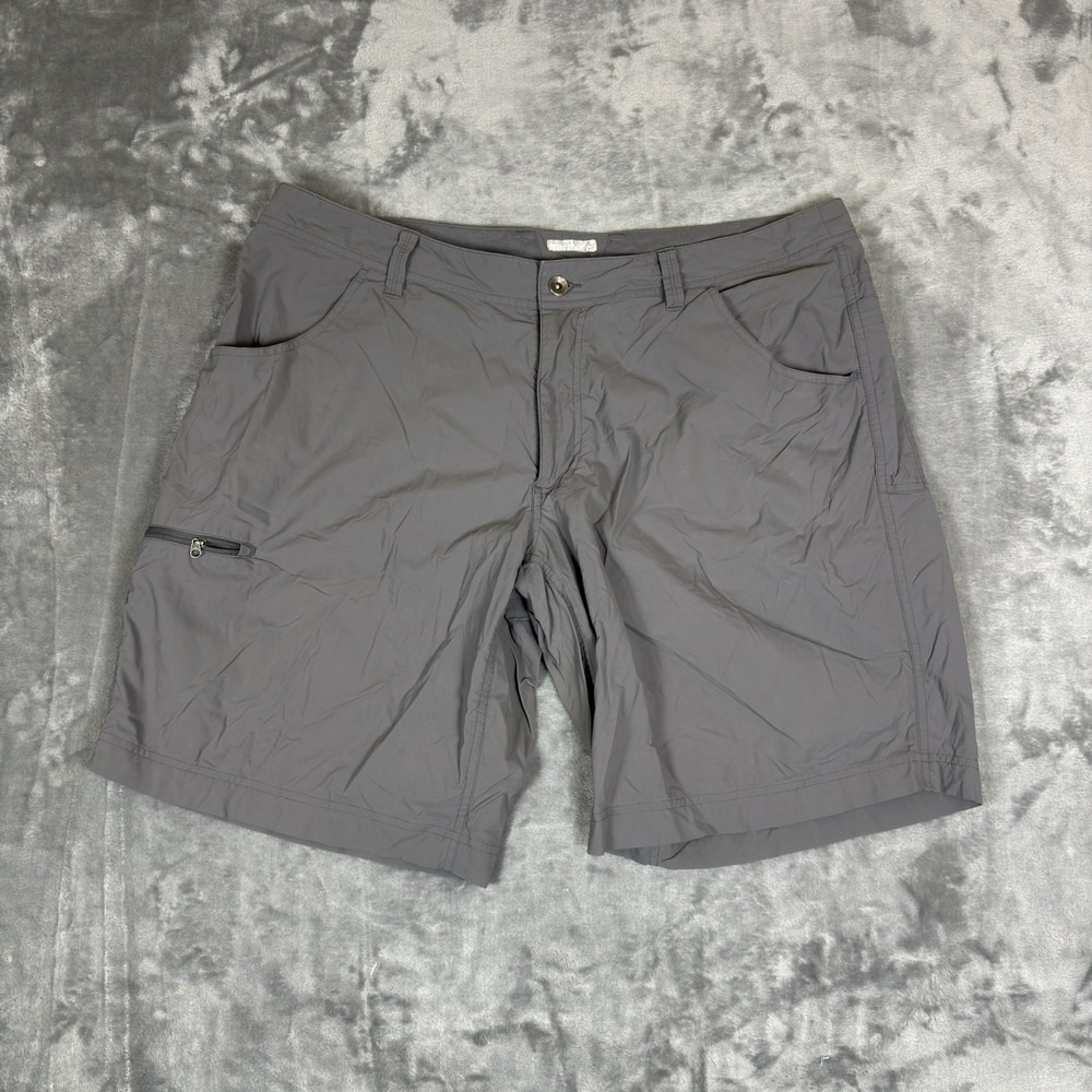 Marmot Hiking Shorts Men's Size 40 Grey Cargo Pockets Stretch 10" Inseam Nylon